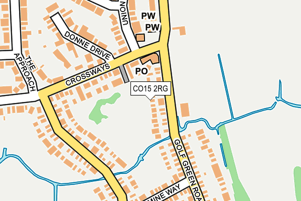 CO15 2RG map - OS OpenMap – Local (Ordnance Survey)