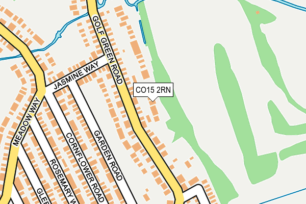 CO15 2RN map - OS OpenMap – Local (Ordnance Survey)