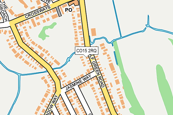 CO15 2RQ map - OS OpenMap – Local (Ordnance Survey)