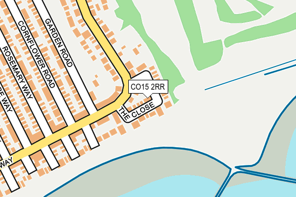 CO15 2RR map - OS OpenMap – Local (Ordnance Survey)