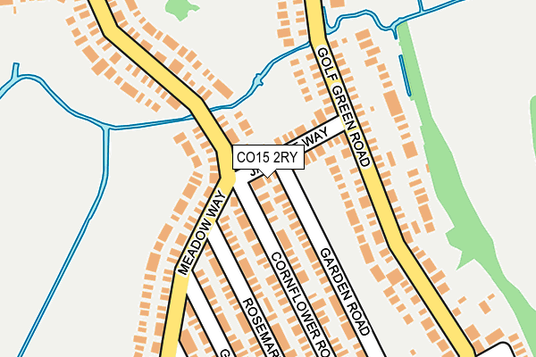 CO15 2RY map - OS OpenMap – Local (Ordnance Survey)