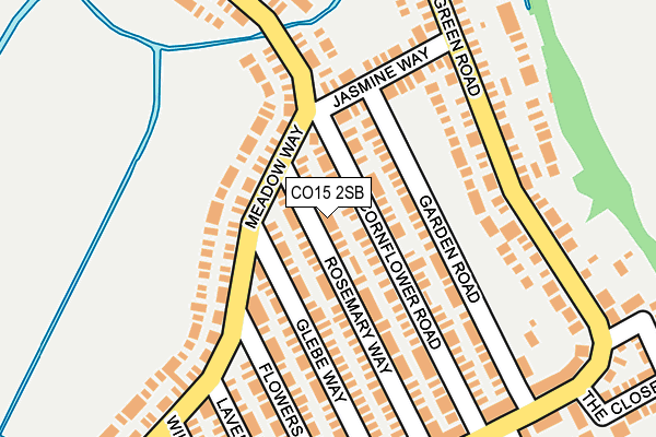 CO15 2SB map - OS OpenMap – Local (Ordnance Survey)