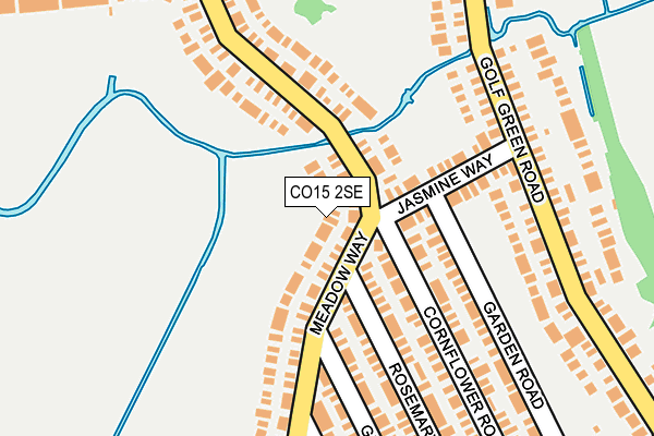 CO15 2SE map - OS OpenMap – Local (Ordnance Survey)