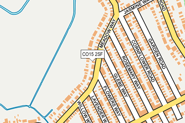 CO15 2SF map - OS OpenMap – Local (Ordnance Survey)