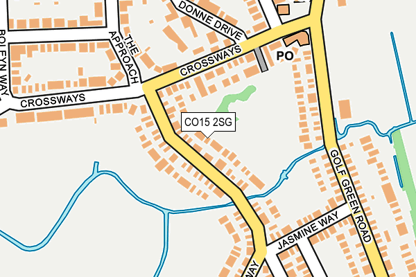 CO15 2SG map - OS OpenMap – Local (Ordnance Survey)