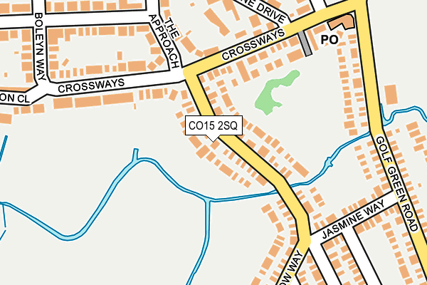 CO15 2SQ map - OS OpenMap – Local (Ordnance Survey)