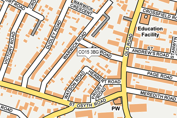 CO15 3BG map - OS OpenMap – Local (Ordnance Survey)