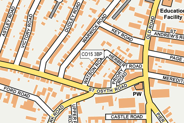 CO15 3BP map - OS OpenMap – Local (Ordnance Survey)