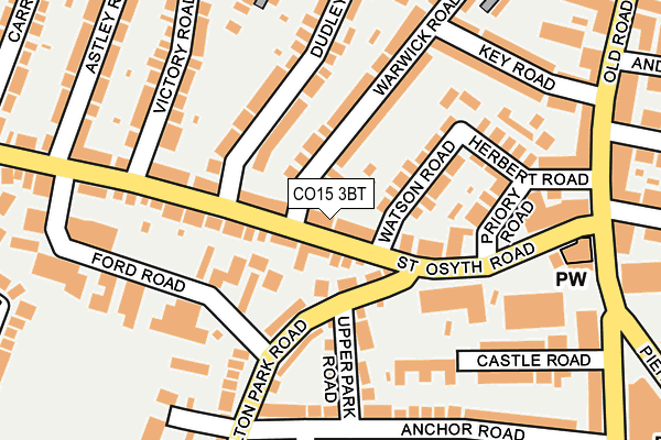 CO15 3BT map - OS OpenMap – Local (Ordnance Survey)