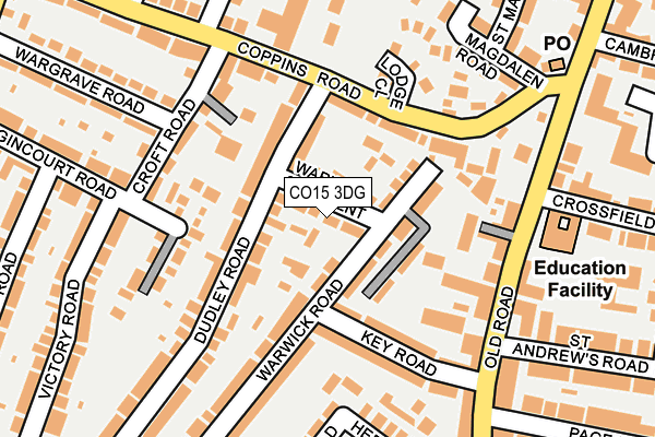 CO15 3DG map - OS OpenMap – Local (Ordnance Survey)