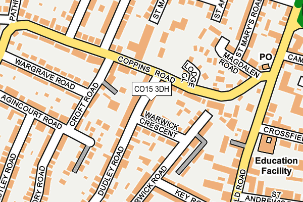 CO15 3DH map - OS OpenMap – Local (Ordnance Survey)
