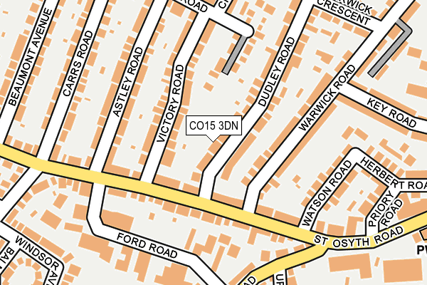 CO15 3DN map - OS OpenMap – Local (Ordnance Survey)
