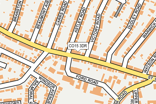 CO15 3DR map - OS OpenMap – Local (Ordnance Survey)