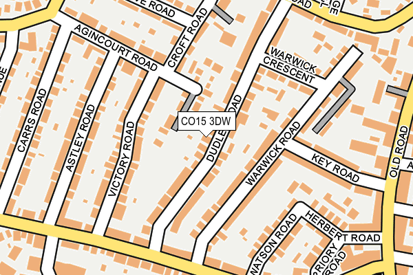 CO15 3DW map - OS OpenMap – Local (Ordnance Survey)