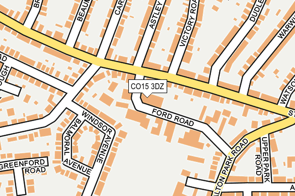 CO15 3DZ map - OS OpenMap – Local (Ordnance Survey)