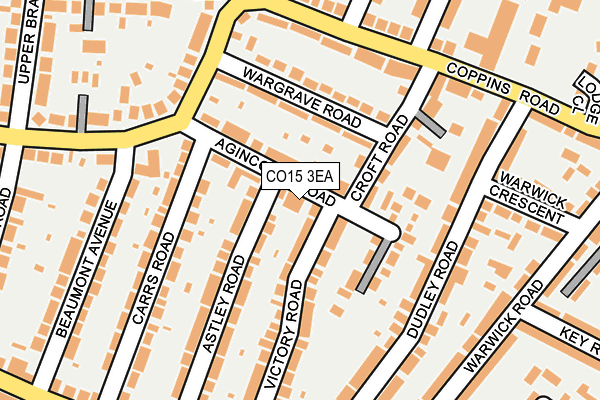 CO15 3EA map - OS OpenMap – Local (Ordnance Survey)