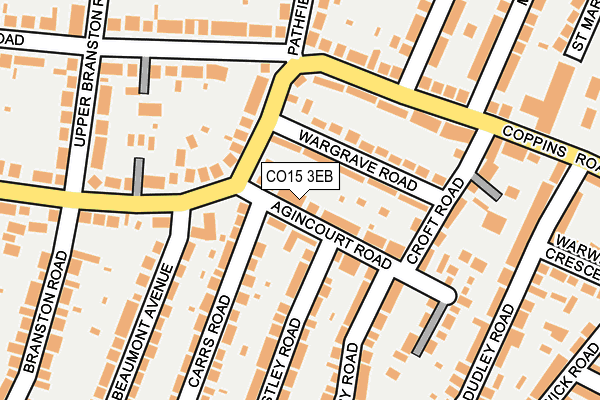 CO15 3EB map - OS OpenMap – Local (Ordnance Survey)