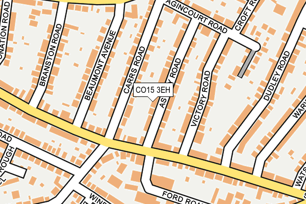 CO15 3EH map - OS OpenMap – Local (Ordnance Survey)