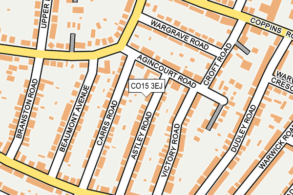 CO15 3EJ map - OS OpenMap – Local (Ordnance Survey)