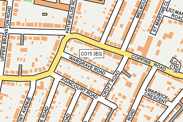 CO15 3EQ map - OS OpenMap – Local (Ordnance Survey)