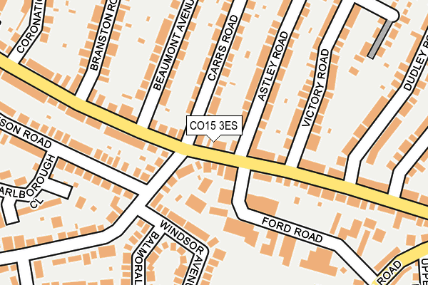CO15 3ES map - OS OpenMap – Local (Ordnance Survey)