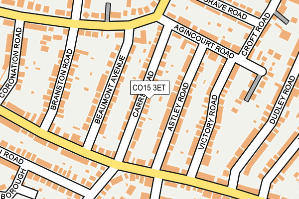CO15 3ET map - OS OpenMap – Local (Ordnance Survey)