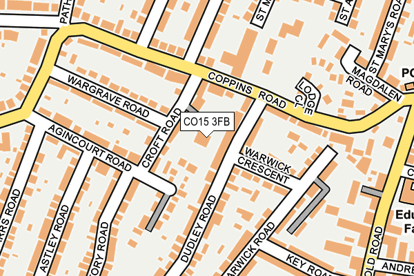 CO15 3FB map - OS OpenMap – Local (Ordnance Survey)