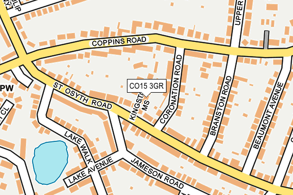 CO15 3GR map - OS OpenMap – Local (Ordnance Survey)