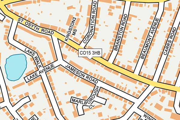 CO15 3HB map - OS OpenMap – Local (Ordnance Survey)