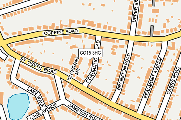CO15 3HG map - OS OpenMap – Local (Ordnance Survey)
