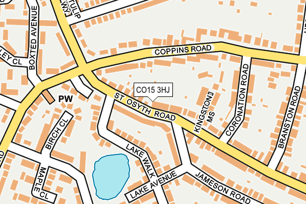 CO15 3HJ map - OS OpenMap – Local (Ordnance Survey)