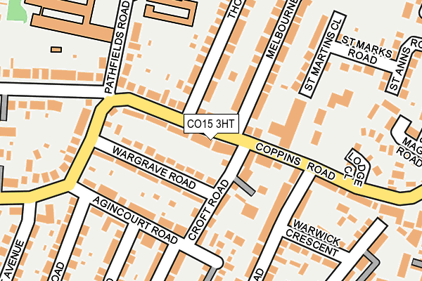 CO15 3HT map - OS OpenMap – Local (Ordnance Survey)