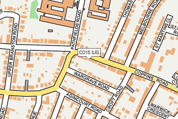 CO15 3JG map - OS OpenMap – Local (Ordnance Survey)