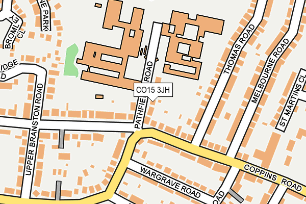 CO15 3JH map - OS OpenMap – Local (Ordnance Survey)