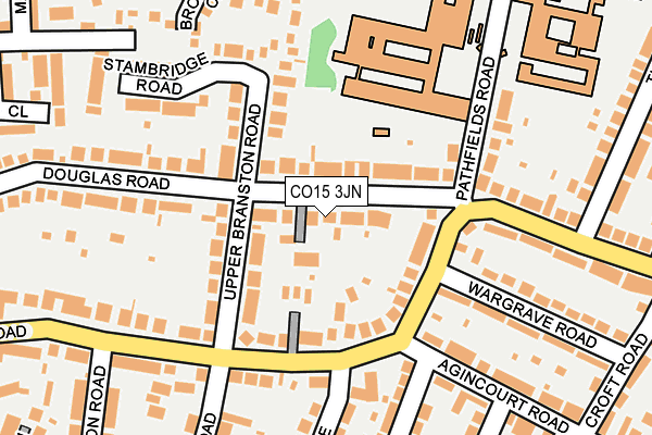CO15 3JN map - OS OpenMap – Local (Ordnance Survey)
