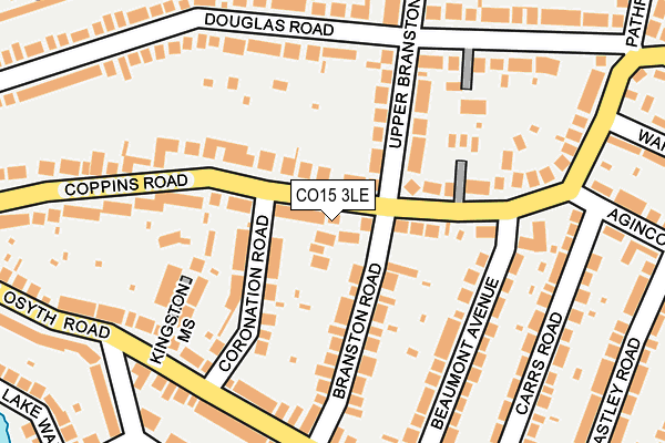 CO15 3LE map - OS OpenMap – Local (Ordnance Survey)