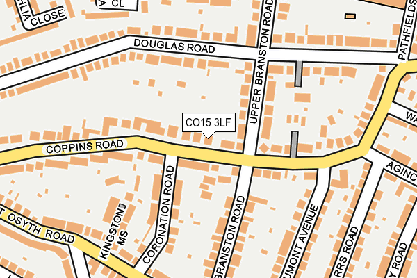 CO15 3LF map - OS OpenMap – Local (Ordnance Survey)