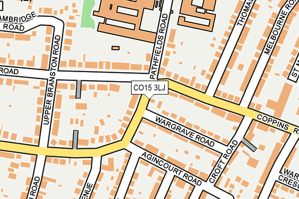 CO15 3LJ map - OS OpenMap – Local (Ordnance Survey)