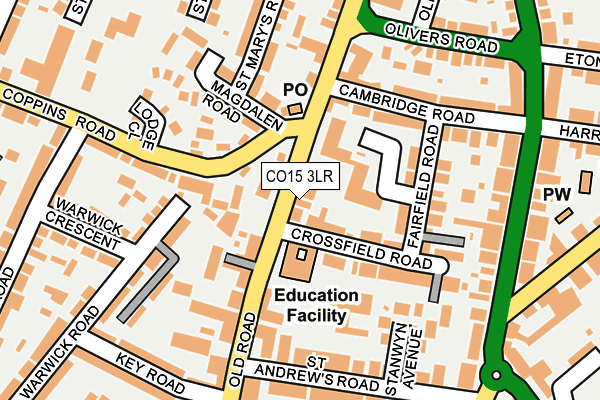 CO15 3LR map - OS OpenMap – Local (Ordnance Survey)