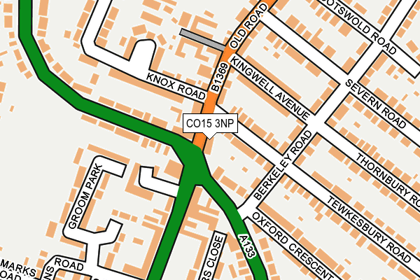 CO15 3NP map - OS OpenMap – Local (Ordnance Survey)