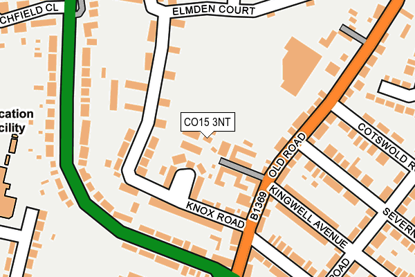 CO15 3NT map - OS OpenMap – Local (Ordnance Survey)