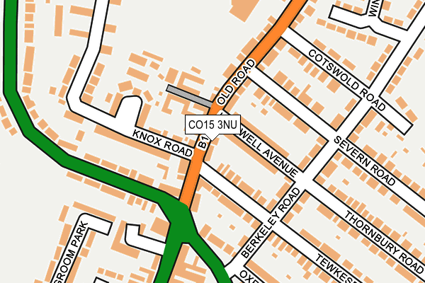 CO15 3NU map - OS OpenMap – Local (Ordnance Survey)