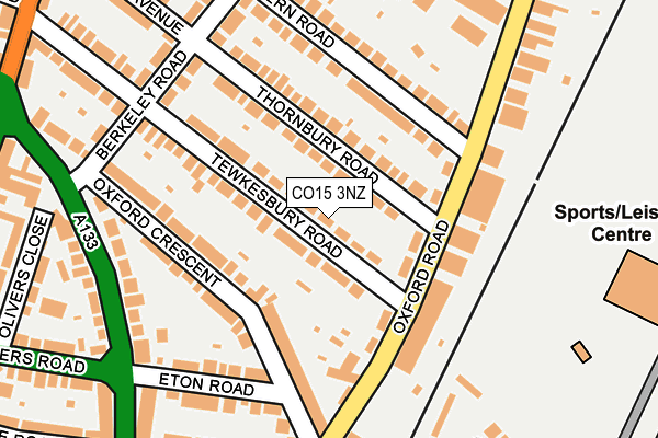 CO15 3NZ map - OS OpenMap – Local (Ordnance Survey)
