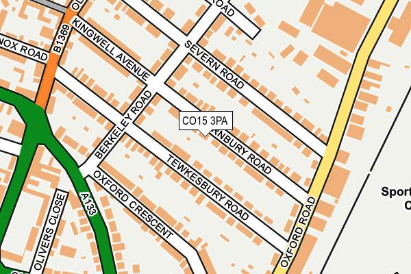 CO15 3PA map - OS OpenMap – Local (Ordnance Survey)