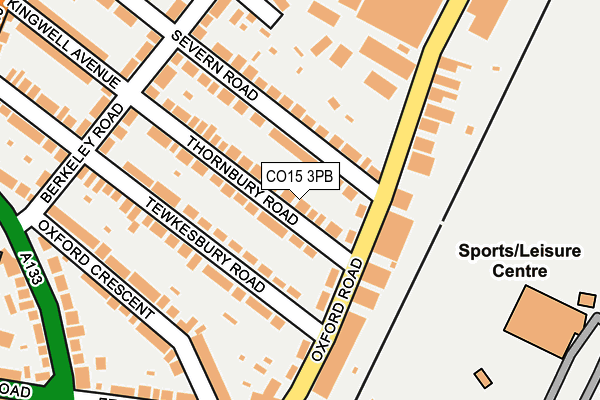 CO15 3PB map - OS OpenMap – Local (Ordnance Survey)