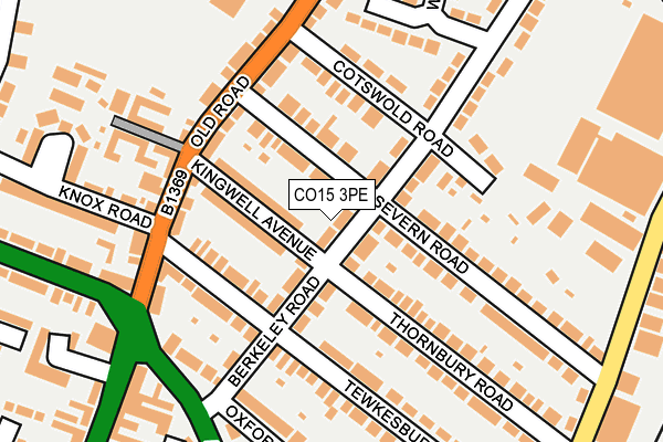 CO15 3PE map - OS OpenMap – Local (Ordnance Survey)