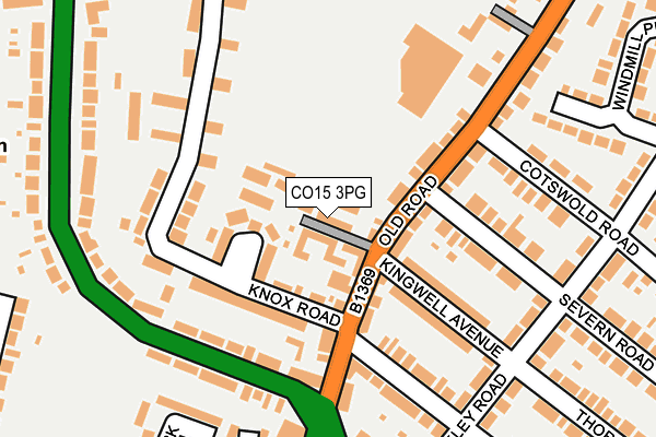 CO15 3PG map - OS OpenMap – Local (Ordnance Survey)