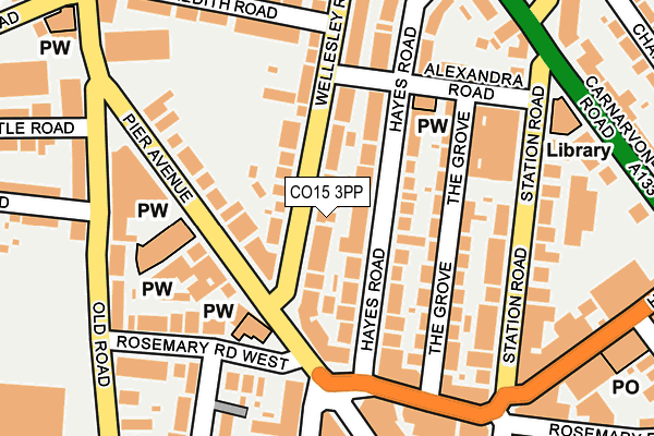CO15 3PP map - OS OpenMap – Local (Ordnance Survey)