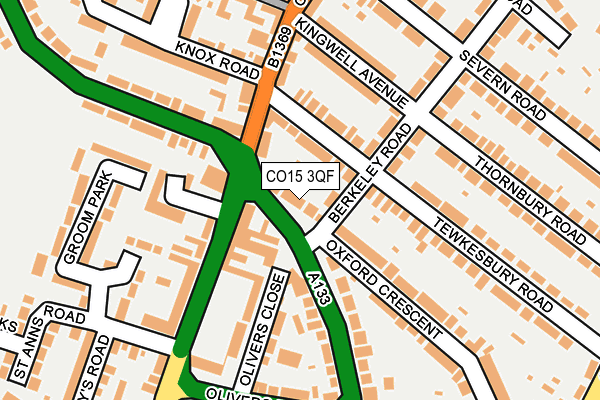 CO15 3QF map - OS OpenMap – Local (Ordnance Survey)