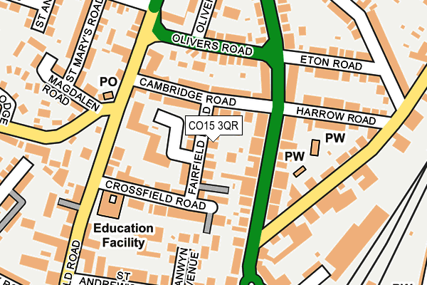 CO15 3QR map - OS OpenMap – Local (Ordnance Survey)
